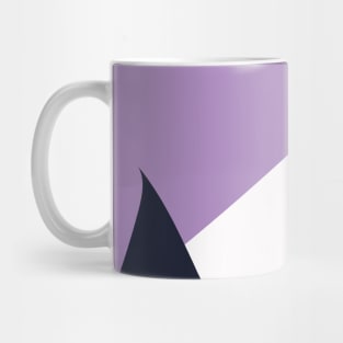 Violet Peak Mountains Vector Abstract Pattern Mug